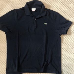 Men's Size 7 Navy Lacoste Polo